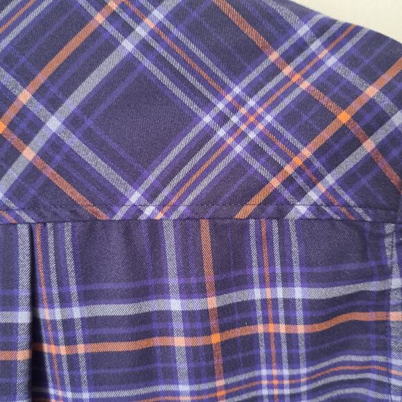 Cabela's Plaid Button Down Purple Long Sleeve Women's Small Shirt - Picture 5 of 7